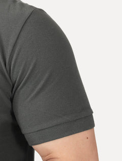 Polo Guess Masculina Piquet Silk Linear Dark Friso Chumbo