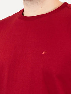Camiseta Ellus Masculina Cotton Fine Easa Duocolor Vermelha