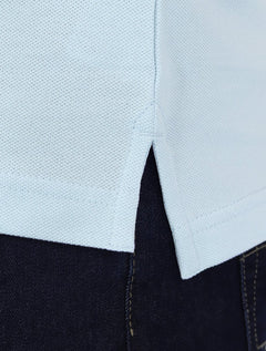 Polo Tommy Hilfiger Masculina Regular Piquet 1985 Azul Céu