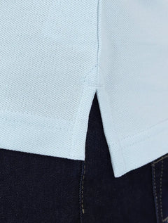 Polo Tommy Hilfiger Masculina Regular Piquet 1985 Azul Céu