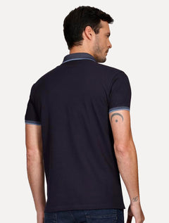 Polo Aramis Masculina Regular Piquet Tech Azul Marinho