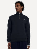 Blusa Fred Perry Moletom Masculina Regular Half Zip Azul Marinho