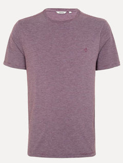 Camiseta Dudalina Masculina Mini Stripes Bordô