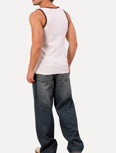 Regata Calvin Klein Jeans Masculina Ribana Friso Off-White