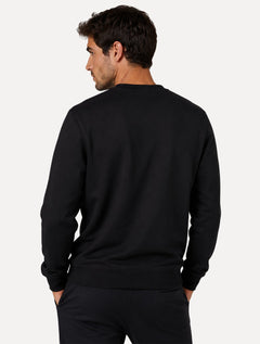 Moletom Tommy Hilfiger Masculino Brand Love Sweatshirt Preto