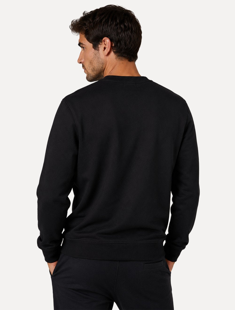 Moletom Tommy Hilfiger Masculino Brand Love Sweatshirt Preto