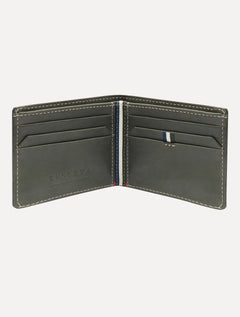 Carteira Reserva Masculina Couro Parma Cinza Escuro