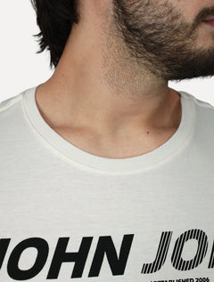Camiseta John John Masculina Slim Fit Signature Off White