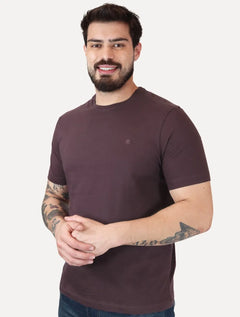 Camiseta Individual Masculina Comfort Logo Roxo