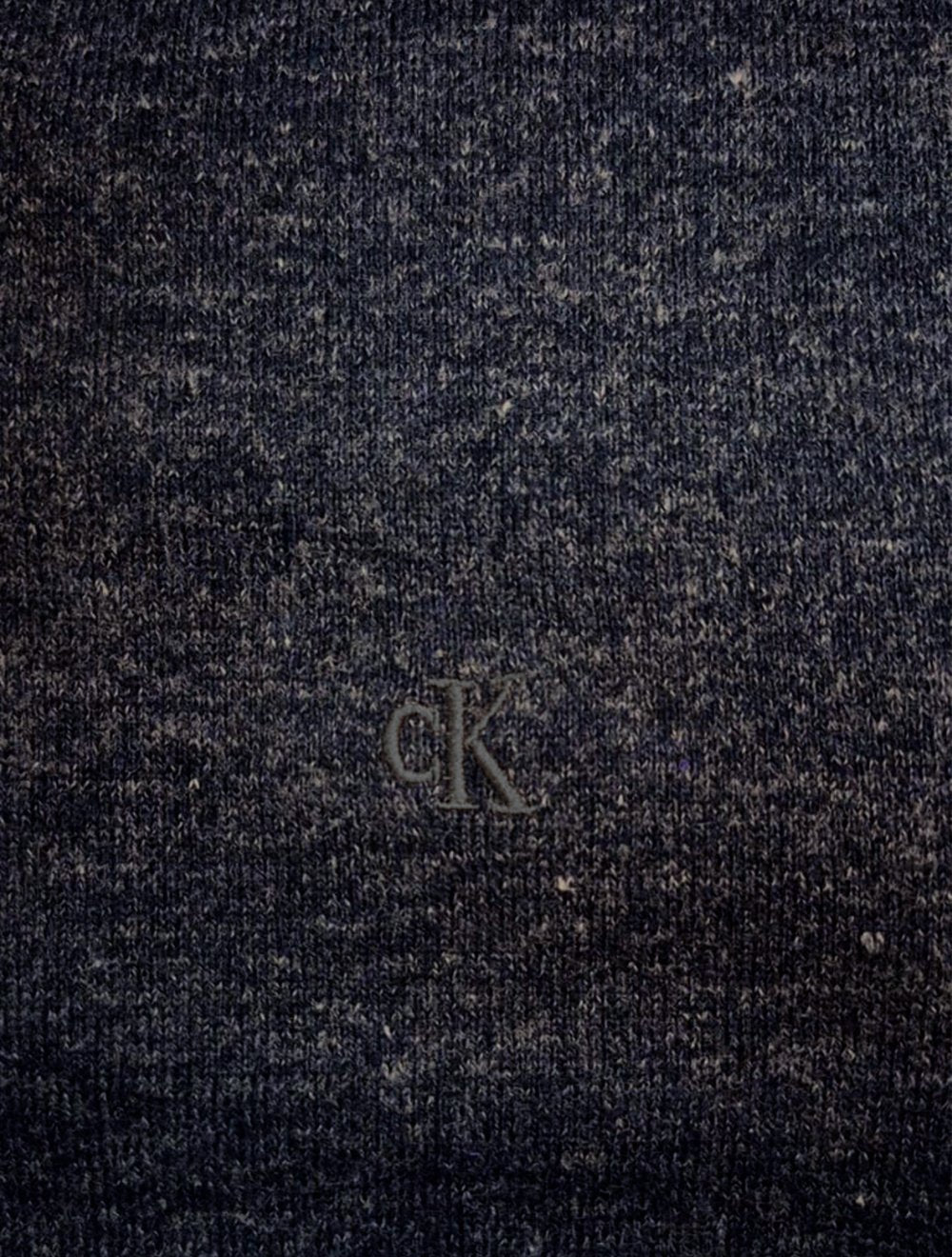 Suéter Calvin Klein Jeans Masculino Tricot Gola Careca com Logo Preto