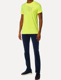 Camiseta Calvin Klein Jeans Regular Never Give Up Amarelo Claro