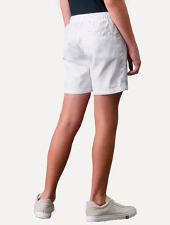 Bermuda Calvin Klein Infantil Color Curta Paper Branca