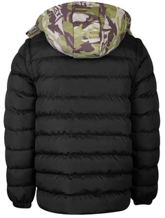 Jaqueta New Era Masculina Hoodie Puffer Neutral Wild Preta