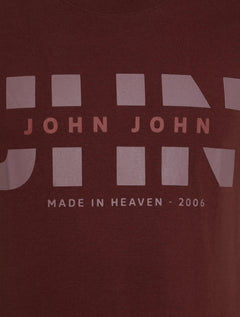 Camiseta John John Masculina Slim Fit Street Vinho