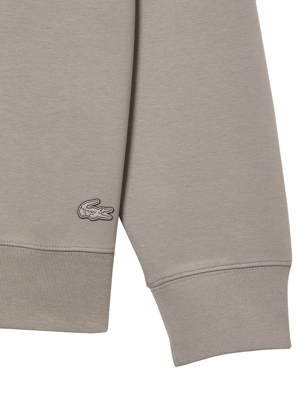 Moletom Lacoste Masculino Crewneck Loose Branded Cinza Claro