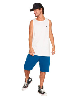 Bermuda Aeropostale Masculina Moletom Sash Azul Mescla