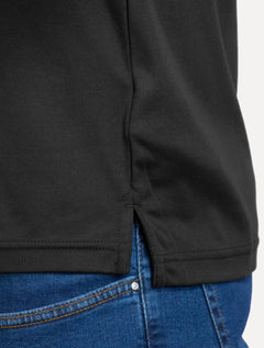 Polo Tommy Hilfiger Masculina Malha Liquid Cotton Essential Preta