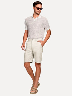 Bermuda Aramis Masculina Chino Flame Mescla Off-White