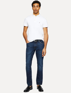 Polo Tommy Hilfiger Masculina Slim 1985 Branco