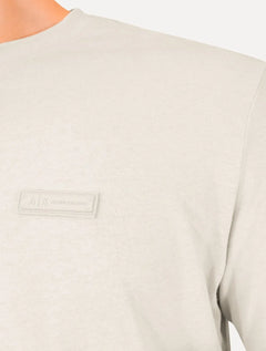 Camiseta Armani Exchange Masculina Regular Rubber Logo Areia