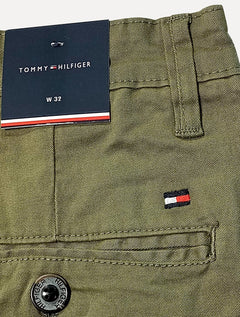 Calça Tommy Hilfiger Masculina de Sarja Brooklyn Verde Oliva