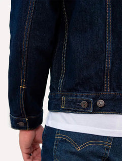 Jaqueta Levis Jeans Masculina Trucker Rinse Escura