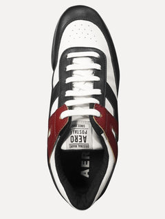 Tênis Aeropostale Masculino Casual Recortes Aero NYC 87 Bordô/Preto