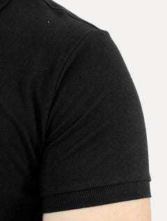 Polo Aramis Masculina Piquet Inner Detail Dark Preta