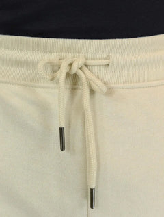 Calça Tommy Hilfiger Masculina Moletom Track Drawstring Vertical Logo Creme