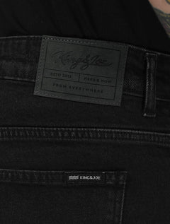 Bermuda King & Joe Masculina Jeans Flex Premium Denim Preta