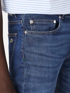Calça Lacoste Masculina Jeans Classic Slim Fit Azul