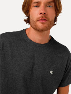 Camiseta Aeropostale Embroidered Light Logo NYC A87 Chumbo Mescla