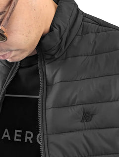 Jaqueta Aeropostale Masculina Nylon Bomber A87 Chumbo