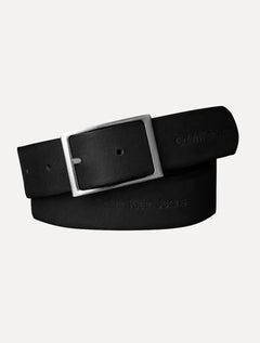 Cinto Calvin Klein Jeans Masculino Double Face Fivela Pirata Preto