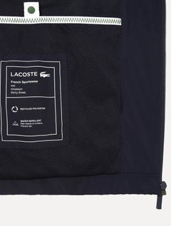 Jaqueta Lacoste Masculina Hoodie Curta Impermeável Azul Marinho