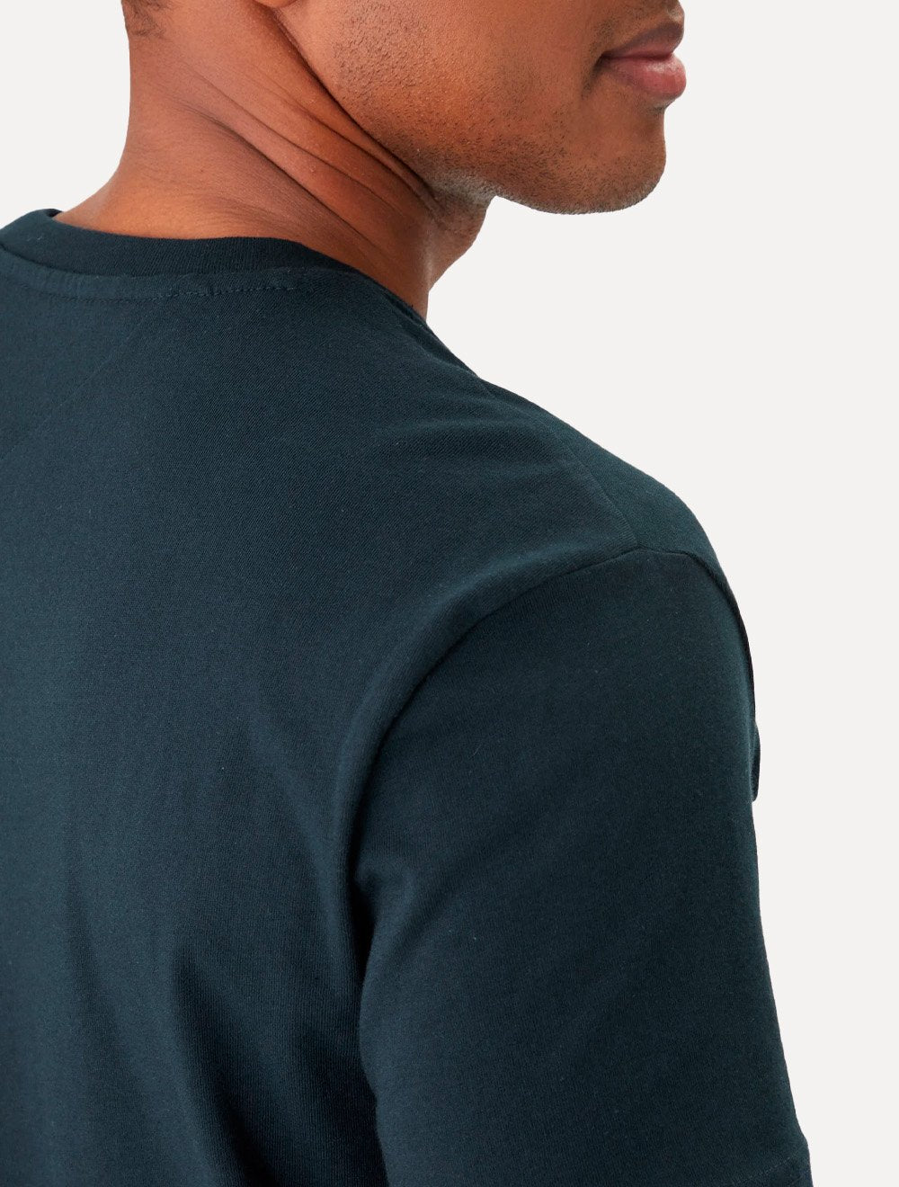 Camiseta Tommy Jeans Masculina Regular Signature Stripe Azul Marinho