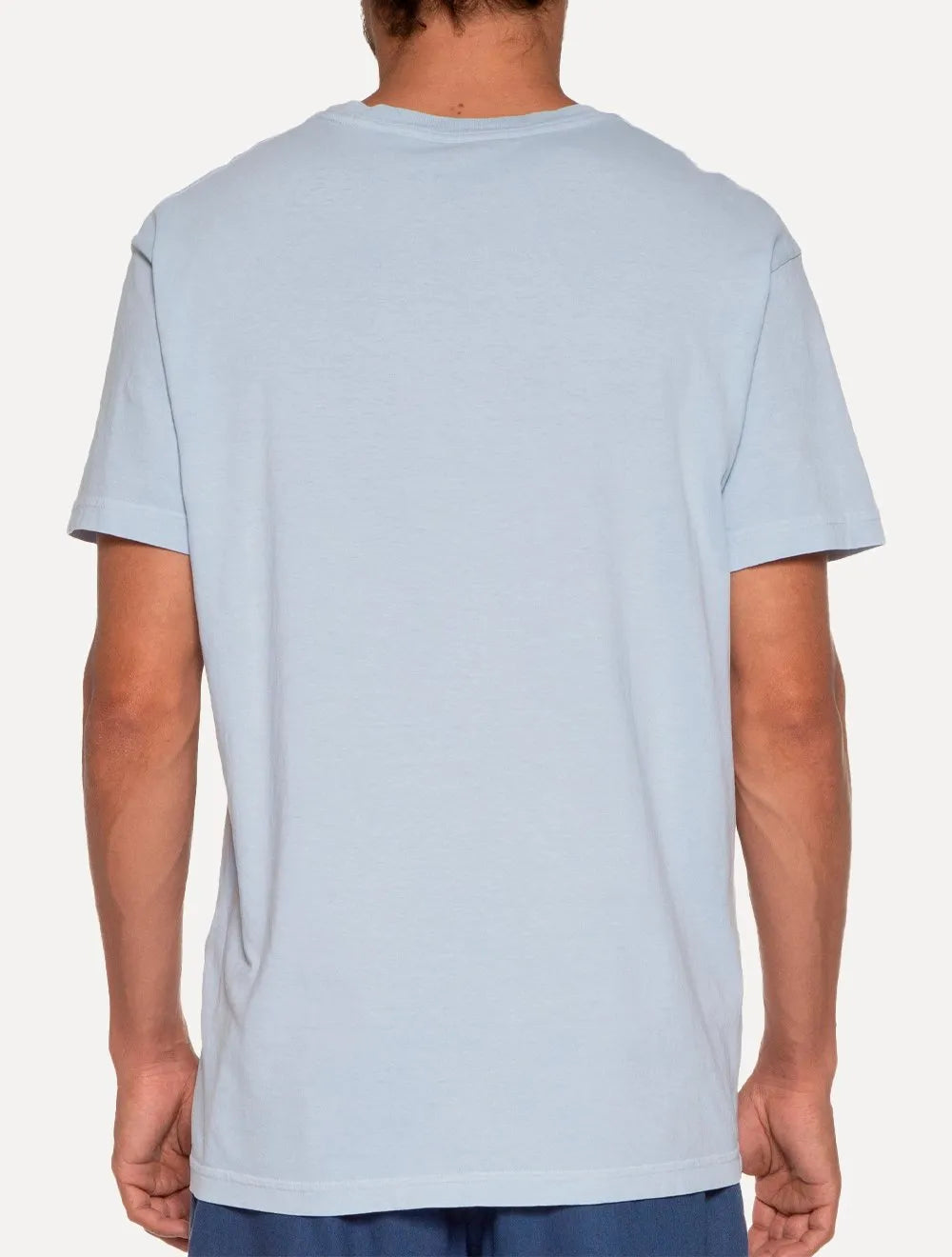 Camiseta Osklen Masculina Regular Stone Summer Palms Azul Claro