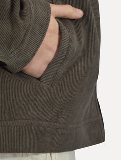 Jaqueta Dixen Masculina Cotelê Canelada Pockets FullZip Marrom