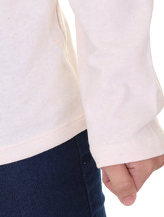 Camiseta Calvin Klein Jeans Masculina Manga Longa Sustainable Off-White