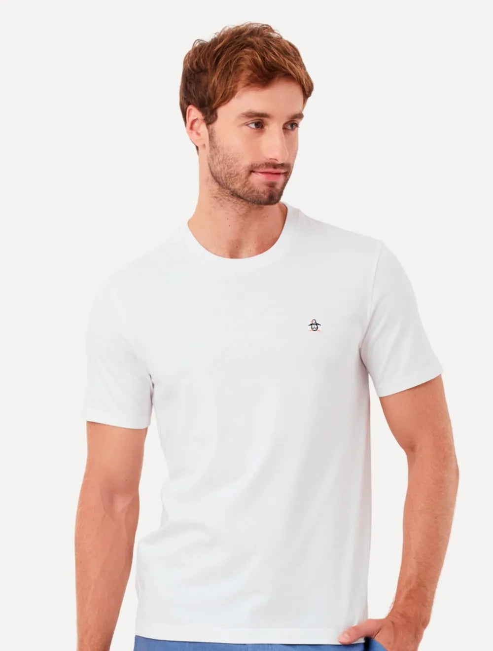 Camiseta Original Penguin Masculina Regular Lisa Color Branca