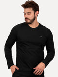 Camiseta Calvin Klein Masculina Meia Malha CK Preta
