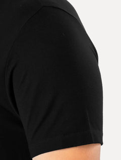 Camiseta Aramis Masculina Regular Gola Portuguesa Preta
