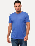 Camiseta Aramis Masculina Eco Lisa Azul Médio Mescla