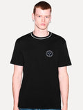 Camiseta Armani Exchange Masculina Regular Fit Patch Shield Logo Preta