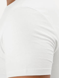 Camiseta Guess Masculina Signature Logo Triangle Branca