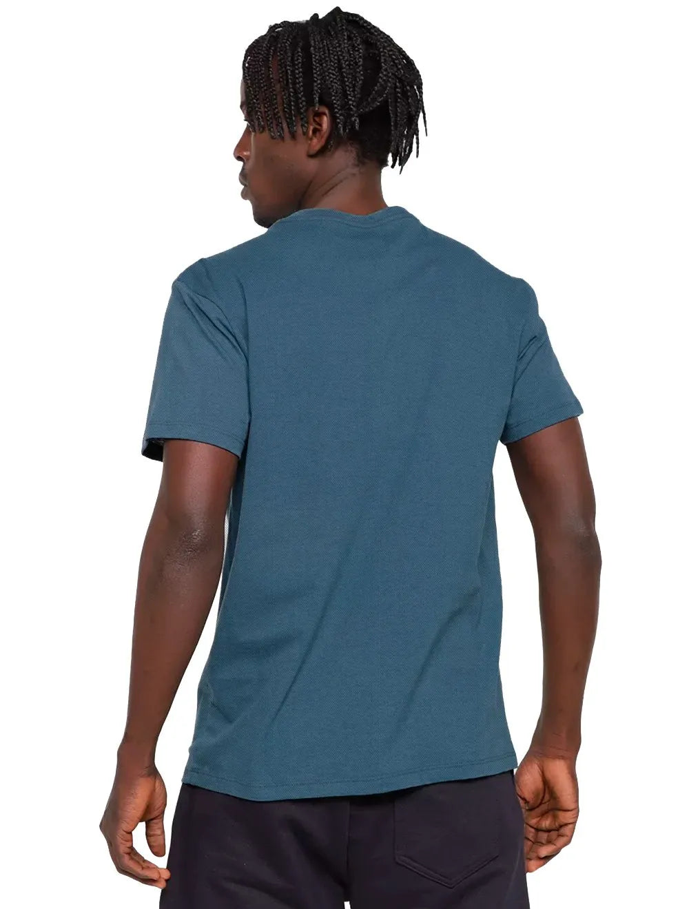 Camiseta Reserva Masculina Piquet Regular Azul Petróleo