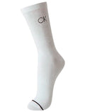Meia Calvin Klein Esportiva Cano Longo CK Branca 1UN