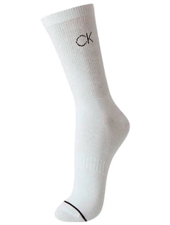 Meia Calvin Klein Esportiva Cano Longo CK Branca 1UN