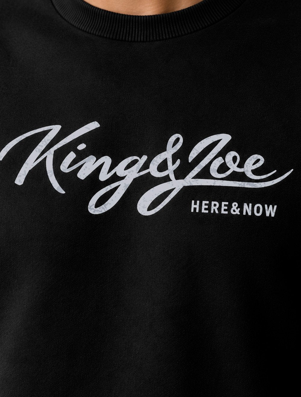 Blusão King & Joe Masculino Moletom Crewneck Signature Preto