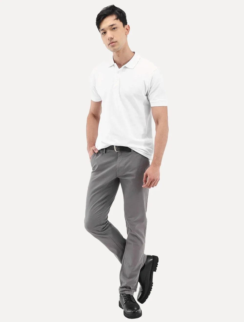 Polo Dudalina Masculina Essentials Extra Cotton Light Icon Branca